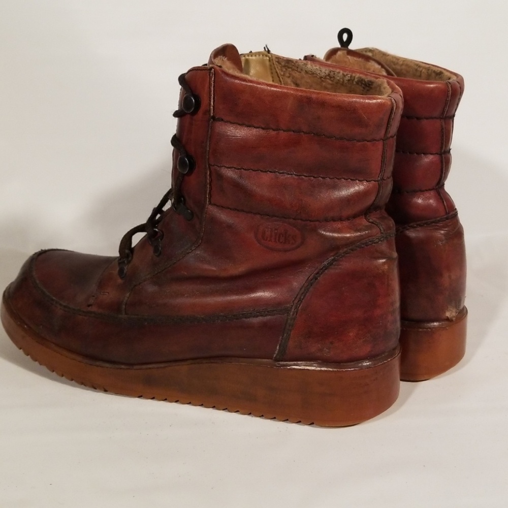 Vintage insulated boots clicks 8.5 made in romia